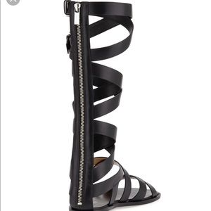 MICHAEL KORS Darby Leather Gladiator Sandals